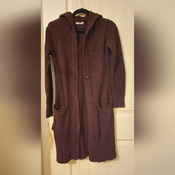 Ugg Women's XS/S Judith Hooded Sweater Cardigan Plum Purple Color , Great Cond - Picture 1 of 10